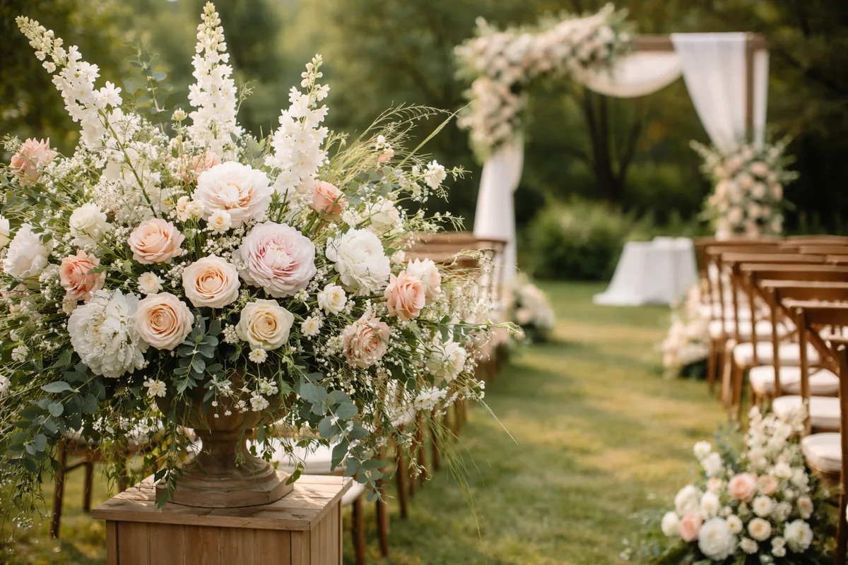 Comment choisir les fleurs pour un mariage en extérieur